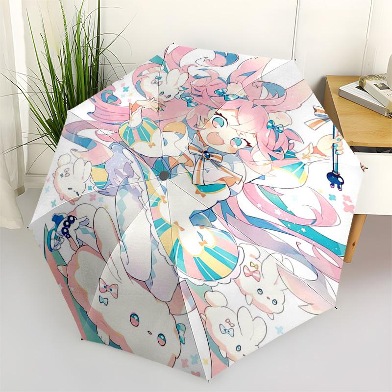 1pc Rainbow Ribbon Bunny Outdoor Umbrella - Automatic Opening/Closing, Portable 3-Fold Design, 8-Bone Iron Frame, Perfect Gift for Fans, Travelers, Da
1pc Rainbow Ribbon Bunny Outdoor Umbrella - Automatic Opening/Closing, Portable 3-Fold Design, 8-Bone Iron Frame, Perfect Gift for Fans, Travelers, Da