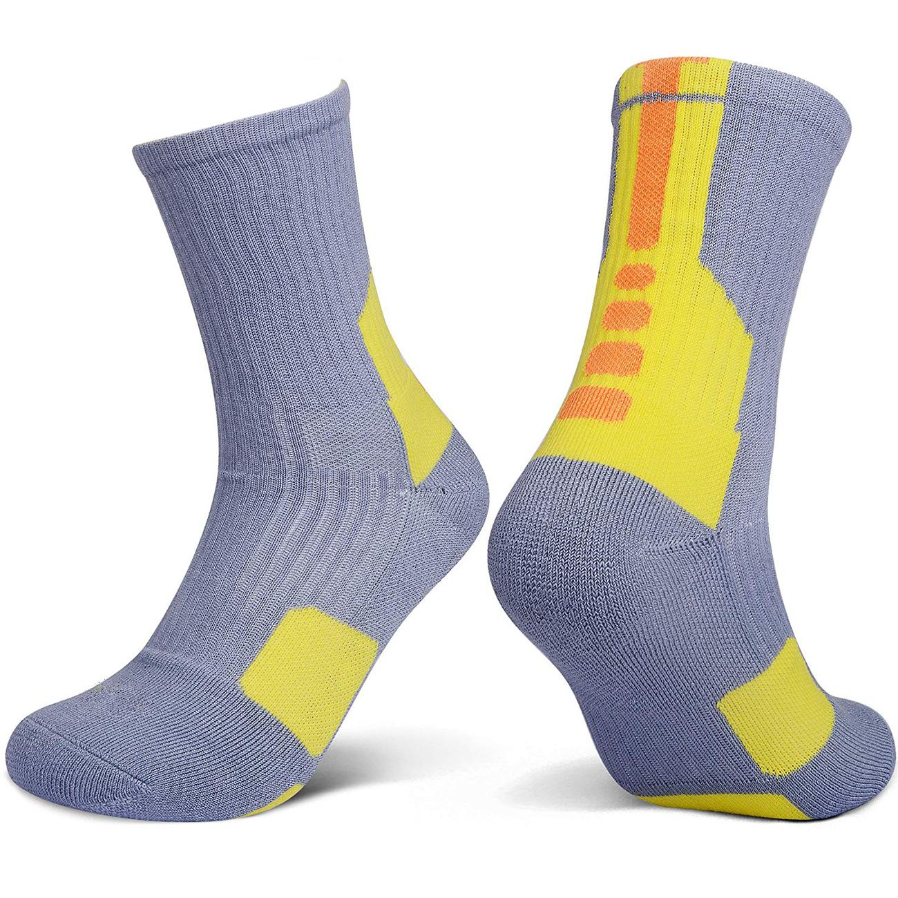 Sport Basketball Socks Breathable Unisex Athletic Crew Sock Cushioned Walking Running Activities Long Compression Socks High Quality US 6-11.5 EU 39-46 сірий
Sport Basketball Socks Breathable Unisex Athletic Crew Sock Cushioned Walking Running Activities Long Compression Socks High Quality US 6-11.5 EU 39-46 сірий
