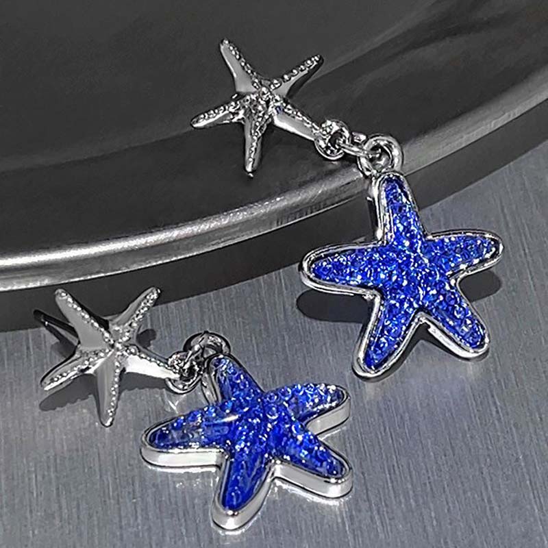 Romantic Blue Crystal Starfish Dangle Earrings for Women Girls Fashion Geometric Metal Earrings Holidays Jewelry Accessories
Romantic Blue Crystal Starfish Dangle Earrings for Women Girls Fashion Geometric Metal Earrings Holidays Jewelry Accessories