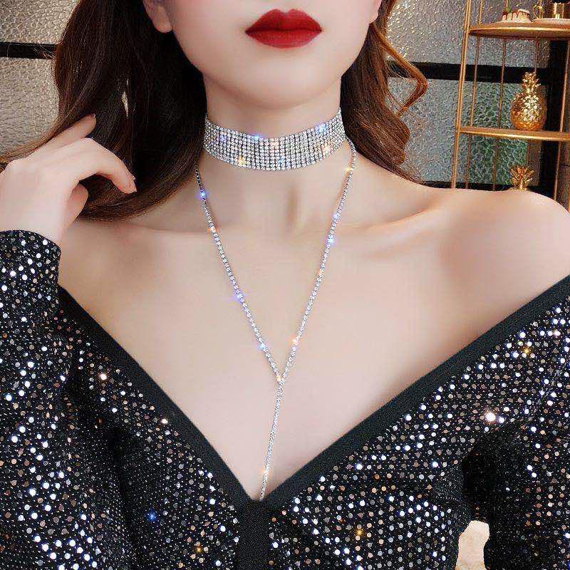 Popular European & American Rhinestone Choker Necklace - Women s Clavicle Chain with Japanese & Korean Style золотой
Popular European & American Rhinestone Choker Necklace - Women s Clavicle Chain with Japanese & Korean Style золотой