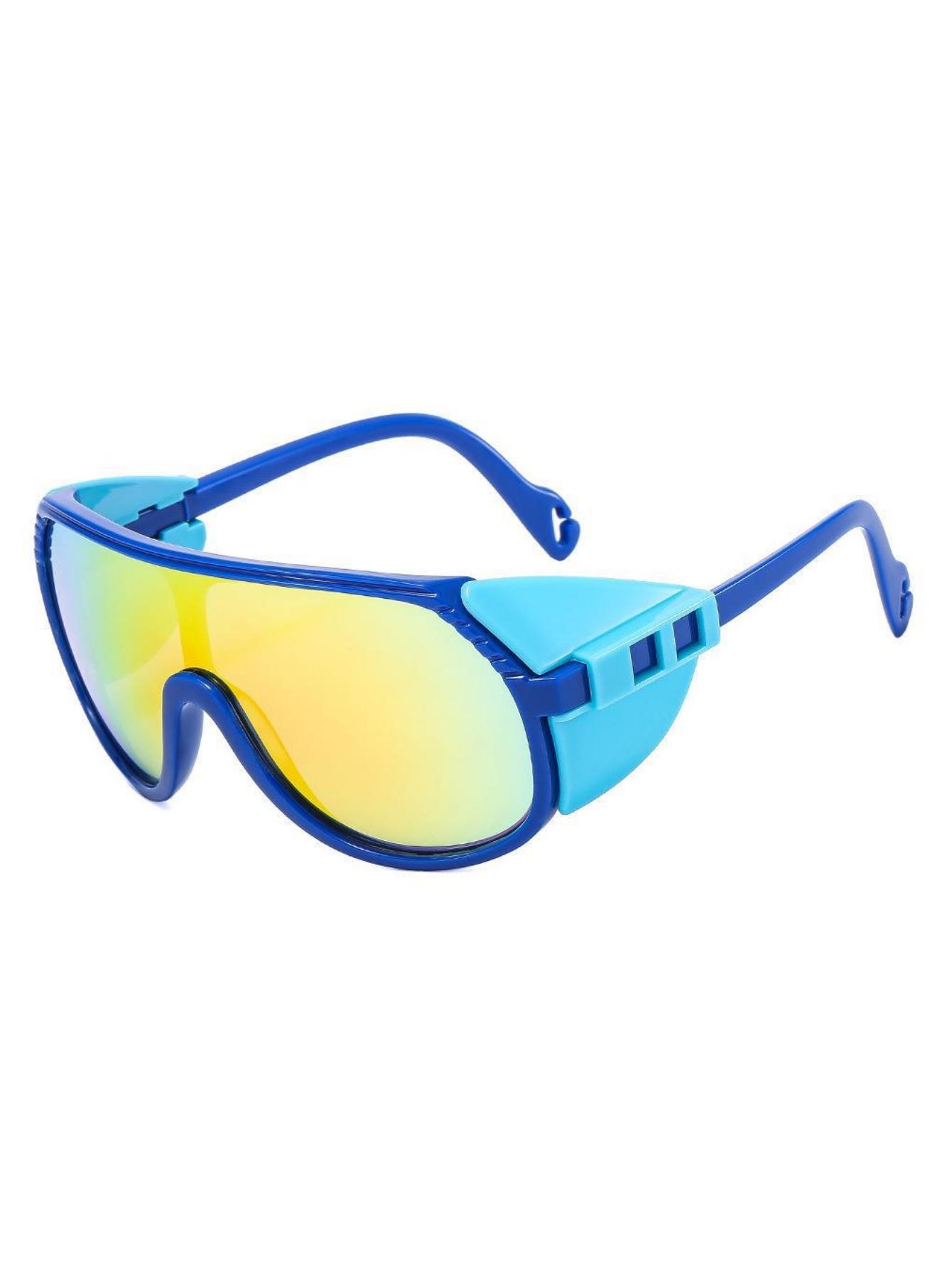 A pair of outdoor sports sunglasses trend conjoined lenses sunglasses personality outdoor cycling sunglasses синий
A pair of outdoor sports sunglasses trend conjoined lenses sunglasses personality outdoor cycling sunglasses синий