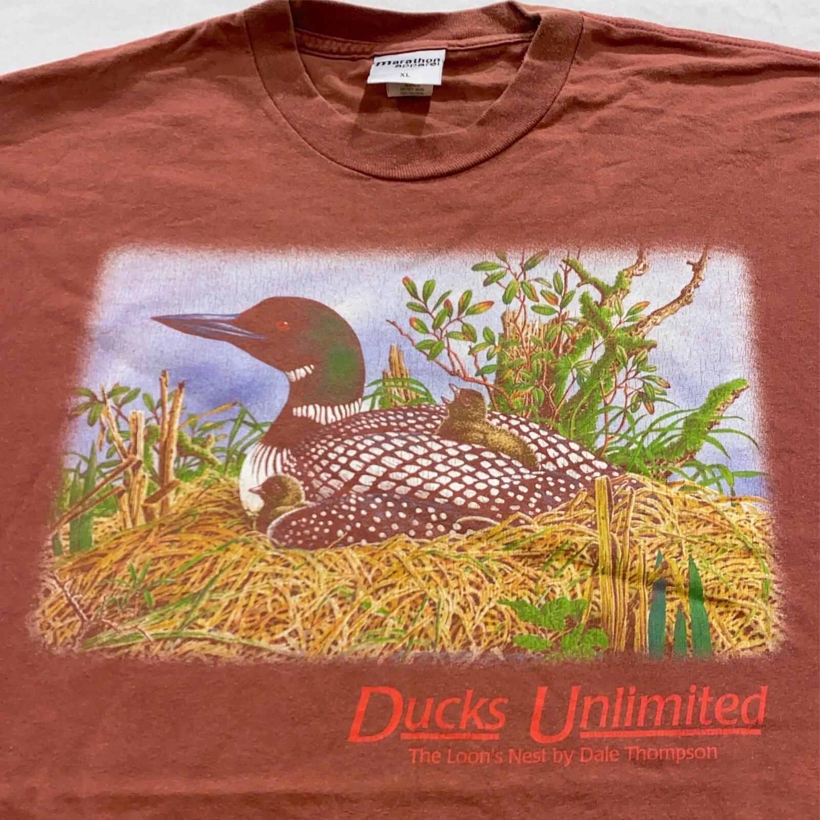 vtg 90s DUCKS UNLIMITED THE LOON’S NEST ART T-Shirt XL soft dale thompson 3XL
vtg 90s DUCKS UNLIMITED THE LOON’S NEST ART T-Shirt XL soft dale thompson 3XL