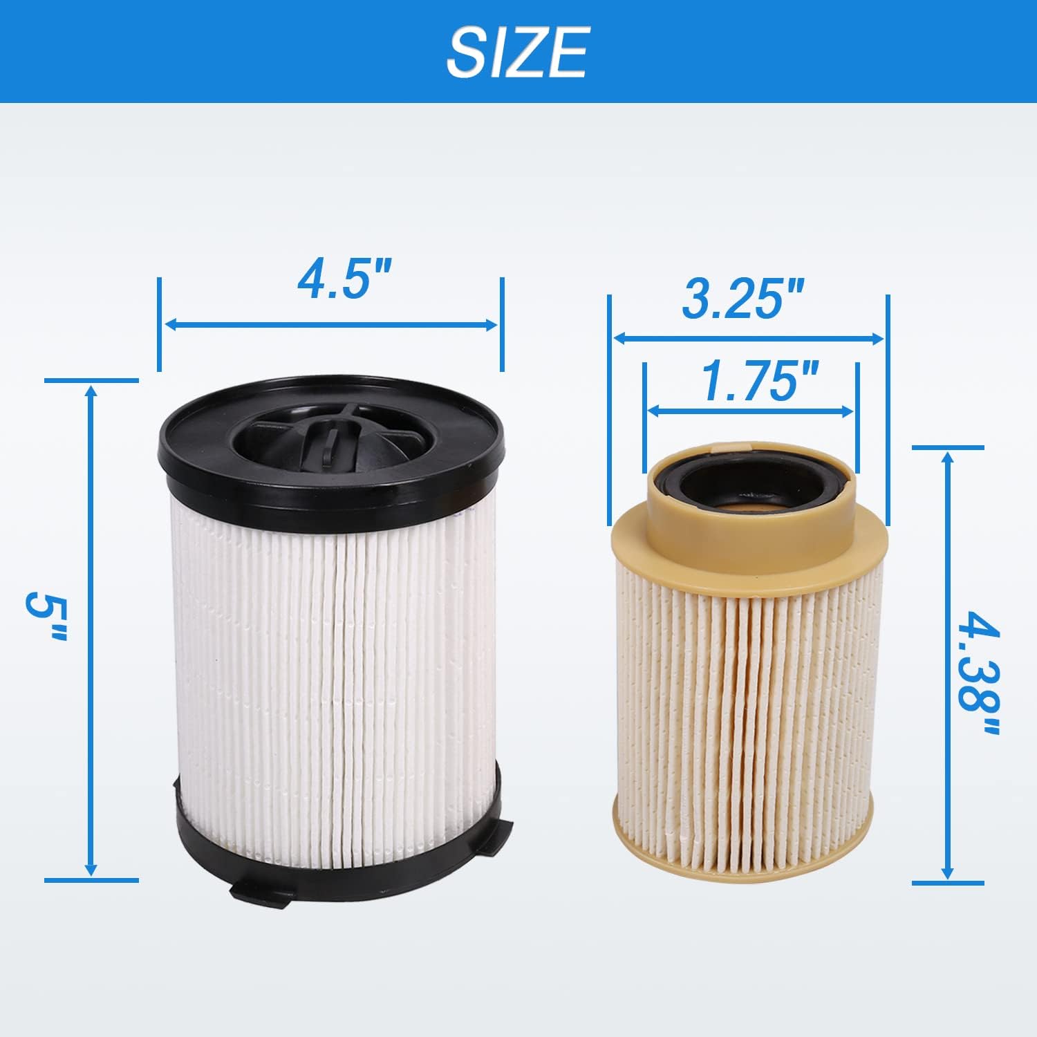 CARMOCAR Fuel Filter Kit Replacement for 2016 2017 2018 2019 Nissan Titan XD 5.0L V8 Diesel Engine, Replace 16403-EZ41A, 16403-EZ40A, FF63017NN,
CARMOCAR Fuel Filter Kit Replacement for 2016 2017 2018 2019 Nissan Titan XD 5.0L V8 Diesel Engine, Replace 16403-EZ41A, 16403-EZ40A, FF63017NN,