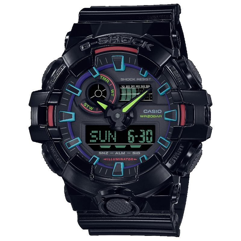 Casio G-SHOCK Men s Resin 200M Water Resistant Analog Shock Resistant Quartz Watch GA-700RGB-1A чёрный
Casio G-SHOCK Men s Resin 200M Water Resistant Analog Shock Resistant Quartz Watch GA-700RGB-1A чёрный