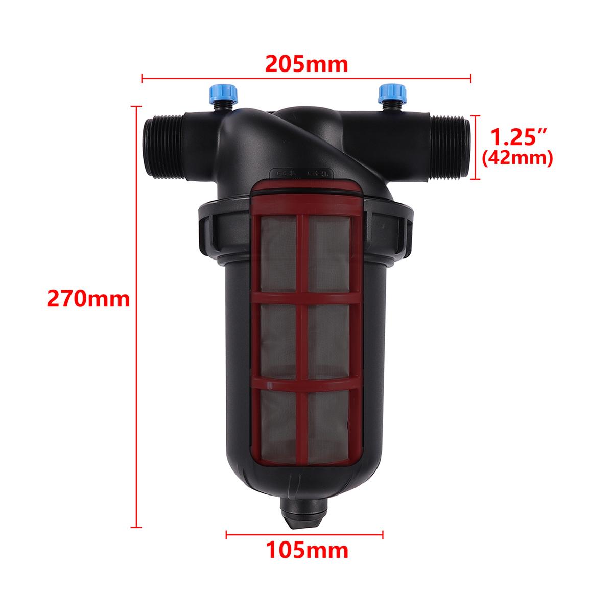 Water Filter 120 Mesh Disc/Screen Strainer 1.25 1.5 2 Male Thread Pipe Water Pump Garden Irrigation Filtering Impurities Tool
Water Filter 120 Mesh Disc/Screen Strainer 1.25 1.5 2 Male Thread Pipe Water Pump Garden Irrigation Filtering Impurities Tool