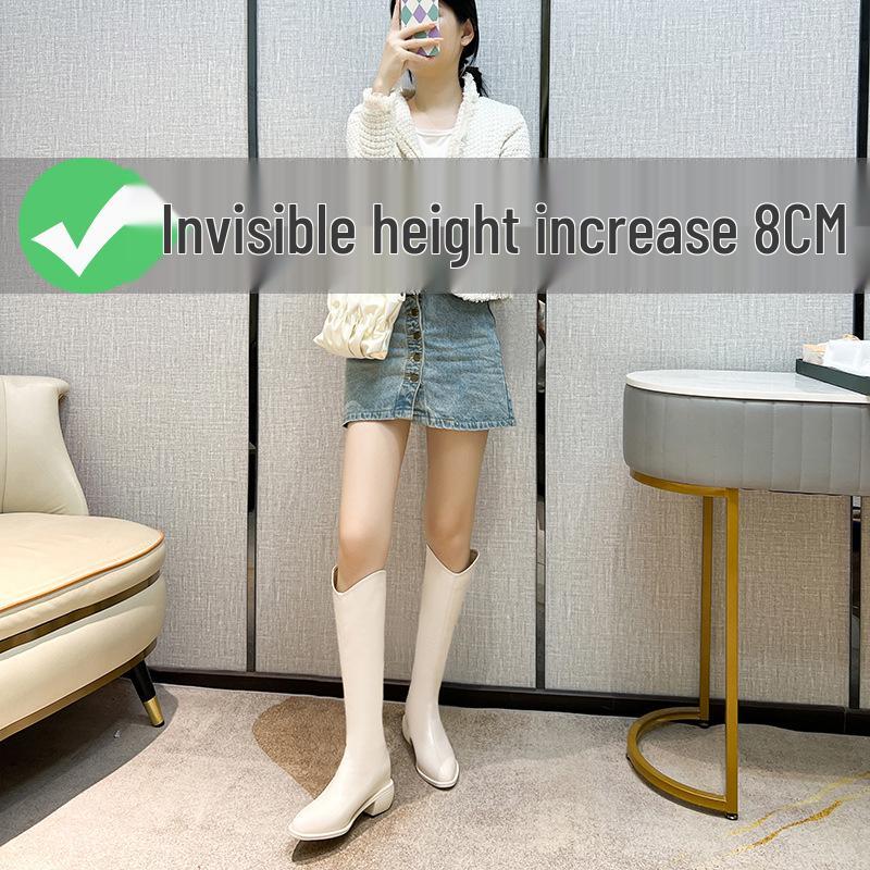 2025 Western Petite Skinny Genuine Leather Height-Increasing Cowboy Boots for Women - Pointed Toe, High Tube, Knight Style 39
2025 Western Petite Skinny Genuine Leather Height-Increasing Cowboy Boots for Women - Pointed Toe, High Tube, Knight Style 39