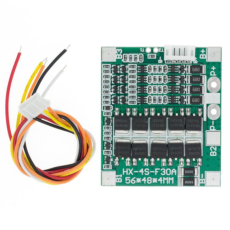 4S 30A 14.8V Литий-ионный литий 18650 Аккумулятор BMS Пакеты PCB Защита Плата Баланс Интегральные схемы 45x56mm Электронная плата
4S 30A 14.8V Литий-ионный литий 18650 Аккумулятор BMS Пакеты PCB Защита Плата Баланс Интегральные схемы 45x56mm Электронная плата