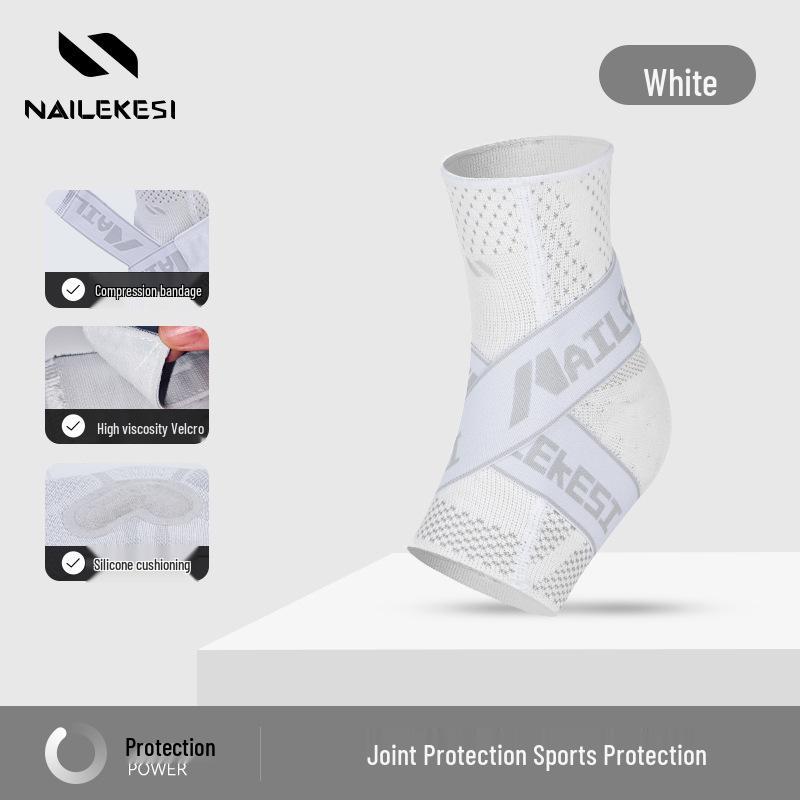 Unisex Ankle Brace: Sports Anti-Sprain Support for Basketball, Football, Running - Joint Protection and Stability Bandage. Elegant White (single)
Unisex Ankle Brace: Sports Anti-Sprain Support for Basketball, Football, Running - Joint Protection and Stability Bandage. Elegant White (single)