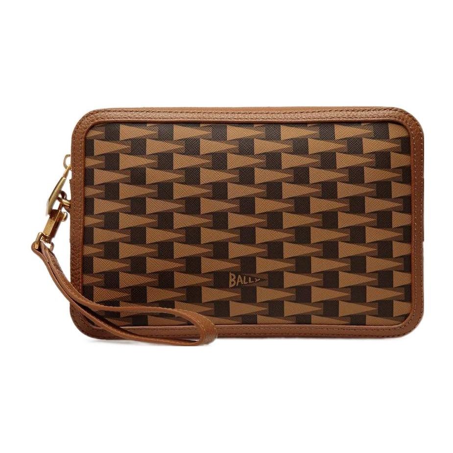 Bally Vintage Triangle Flag Print Zipper Clutch Leather Wristlet Men Clutch Brown 6304859 Basic Set (Bag+Dust Bag)
Bally Vintage Triangle Flag Print Zipper Clutch Leather Wristlet Men Clutch Brown 6304859 Basic Set (Bag+Dust Bag)