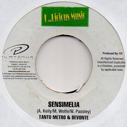 7inch Record TANTO METRO & DEVONTE - Sensimelia NONE K..Licious Musi 1999 Jamaica Reggae, Ska & Dub Used
7inch Record TANTO METRO & DEVONTE - Sensimelia NONE K..Licious Musi 1999 Jamaica Reggae, Ska & Dub Used