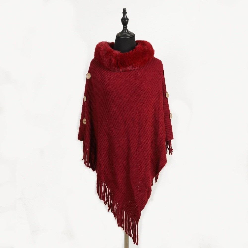Mid-Length Women s Pullover Shawl Soft Fringe Fur Collar Shawl Knit Shawl Mom Gift червоний
Mid-Length Women s Pullover Shawl Soft Fringe Fur Collar Shawl Knit Shawl Mom Gift червоний