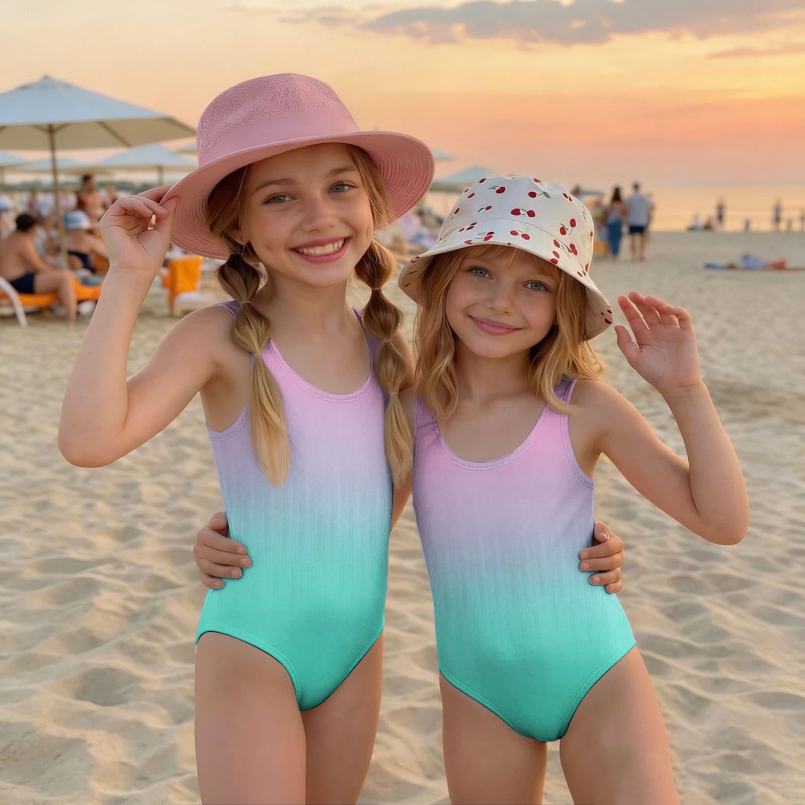 Girls One Piece Swimsuit Summer Gradient Print Sleeveless Casual Swimwear Beachwear for Kids Lightweight Quick Dry 90 циан
Girls One Piece Swimsuit Summer Gradient Print Sleeveless Casual Swimwear Beachwear for Kids Lightweight Quick Dry 90 циан