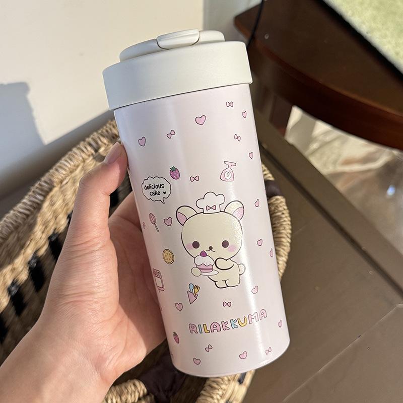 Easy bear 304 liner stainless steel thermos cup straw large capacity high value student portable water cup 500ml
Easy bear 304 liner stainless steel thermos cup straw large capacity high value student portable water cup 500ml