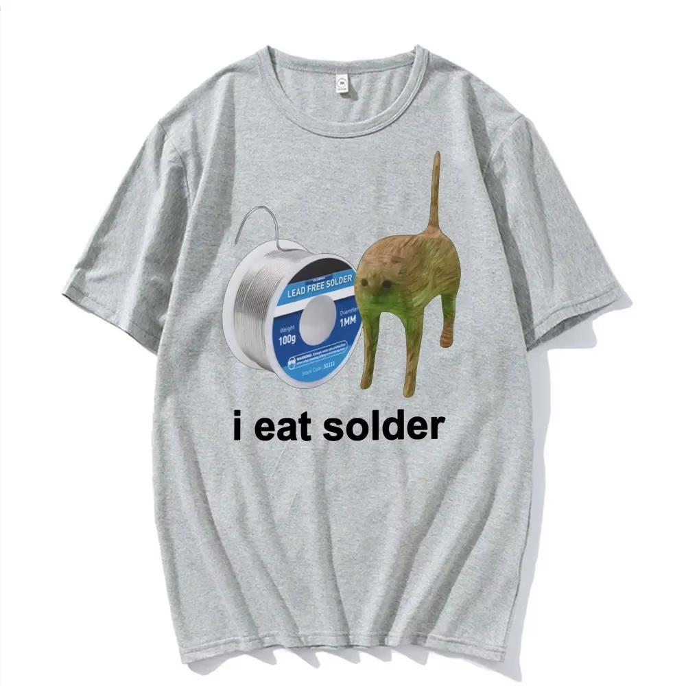 I Eat Solder Cursed Funny Cat Meme Womens Clothing Fashion Casual Summer Female Tops Short Sleeved Harajuku Streetwear Tops Tee 4XL
I Eat Solder Cursed Funny Cat Meme Womens Clothing Fashion Casual Summer Female Tops Short Sleeved Harajuku Streetwear Tops Tee 4XL