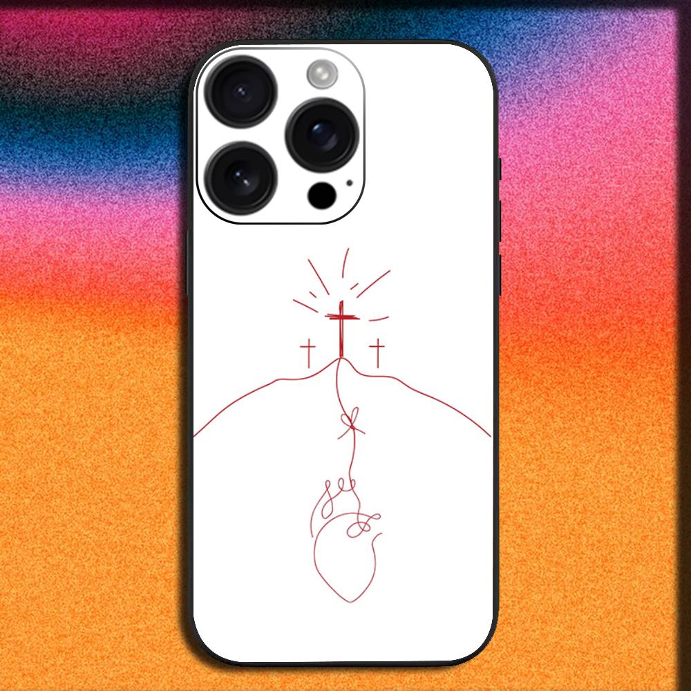 Jesus Cross Pattern Phone Case For iPhone 16,15,14,13,12,11,Pro,XS,Max,XR,Plus,E,Mini Soft Black Cover iPhone16se4
Jesus Cross Pattern Phone Case For iPhone 16,15,14,13,12,11,Pro,XS,Max,XR,Plus,E,Mini Soft Black Cover iPhone16se4