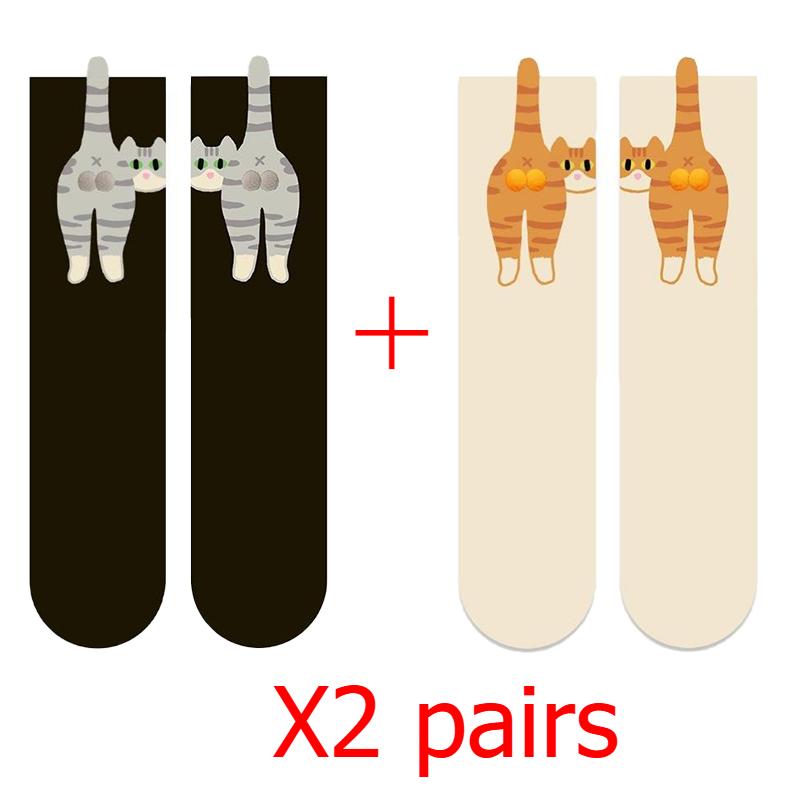 Женские милые забавные носки с котиками в корейском стиле, средней длины, с трехмерным помпоном, креативные носки 2 pairs
Женские милые забавные носки с котиками в корейском стиле, средней длины, с трехмерным помпоном, креативные носки 2 pairs