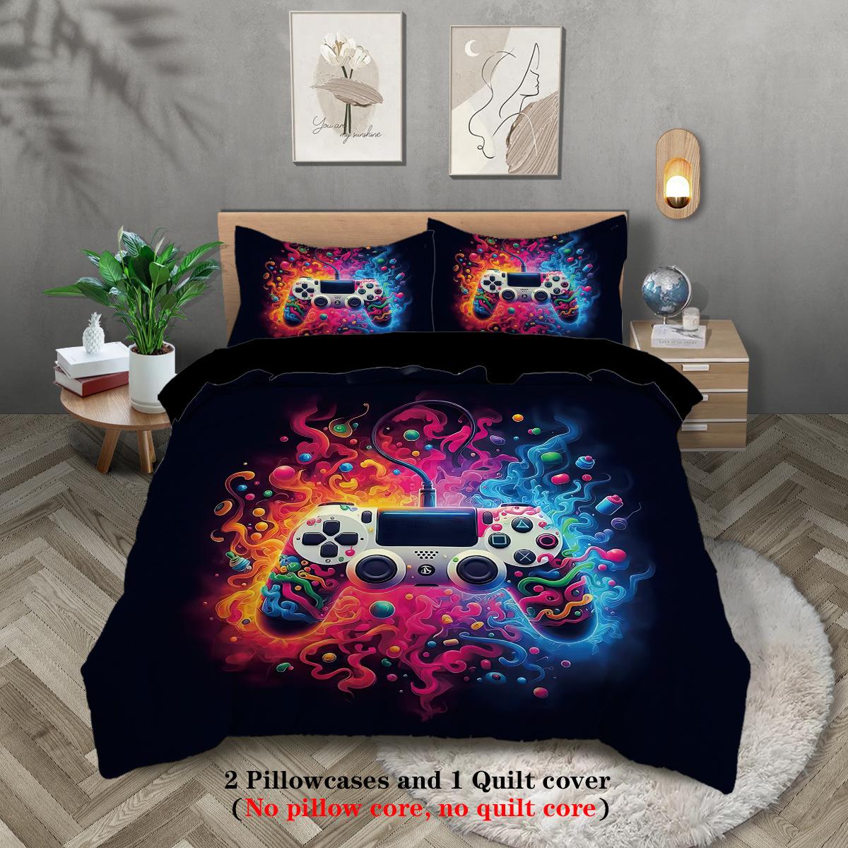 Геймпад Цифровой Печатный Полиэстер Комплект Из Трех Частей Крестообразный Хлопок Одеяло Простыня Наволочка 135x200cm
Геймпад Цифровой Печатный Полиэстер Комплект Из Трех Частей Крестообразный Хлопок Одеяло Простыня Наволочка 135x200cm