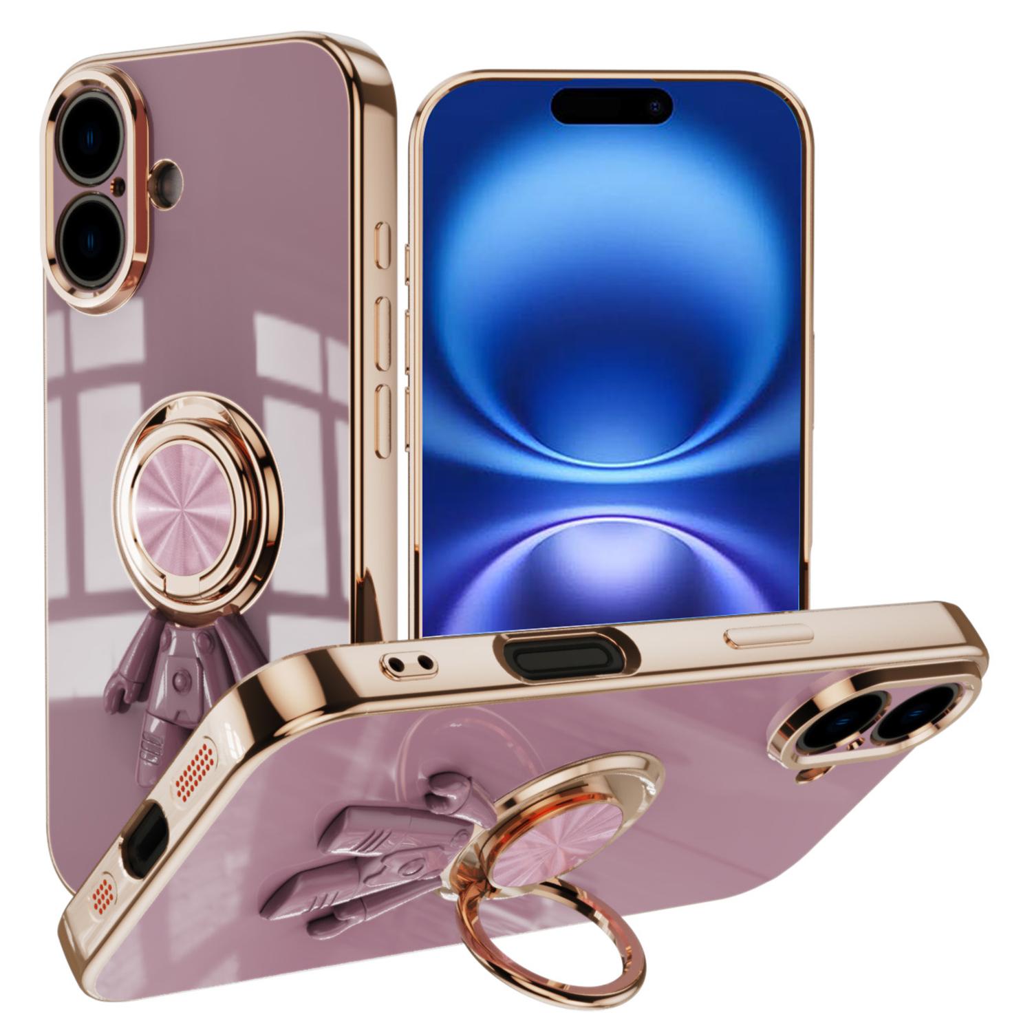 For iPhone 16 Plus Case with Astronaut Ring Kickstand 6D Electroplating TPU Phone Cover Purple
For iPhone 16 Plus Case with Astronaut Ring Kickstand 6D Electroplating TPU Phone Cover Purple