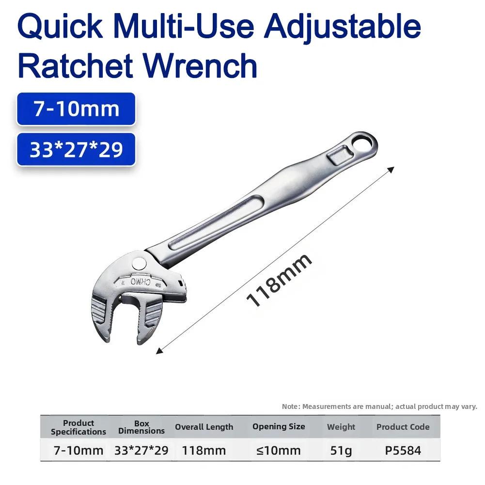 1pc Adjustable Crab Claw Wrench Effortless Tightening Self-Adjusting Ratchet Wide Jaw For Automotive Piping Manufacturing
1pc Adjustable Crab Claw Wrench Effortless Tightening Self-Adjusting Ratchet Wide Jaw For Automotive Piping Manufacturing