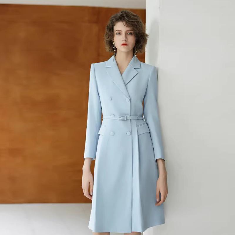 Light Blue Double-Breasted Women s Slimming Dress - Professional Spring/Autumn Skirt S
Light Blue Double-Breasted Women s Slimming Dress - Professional Spring/Autumn Skirt S