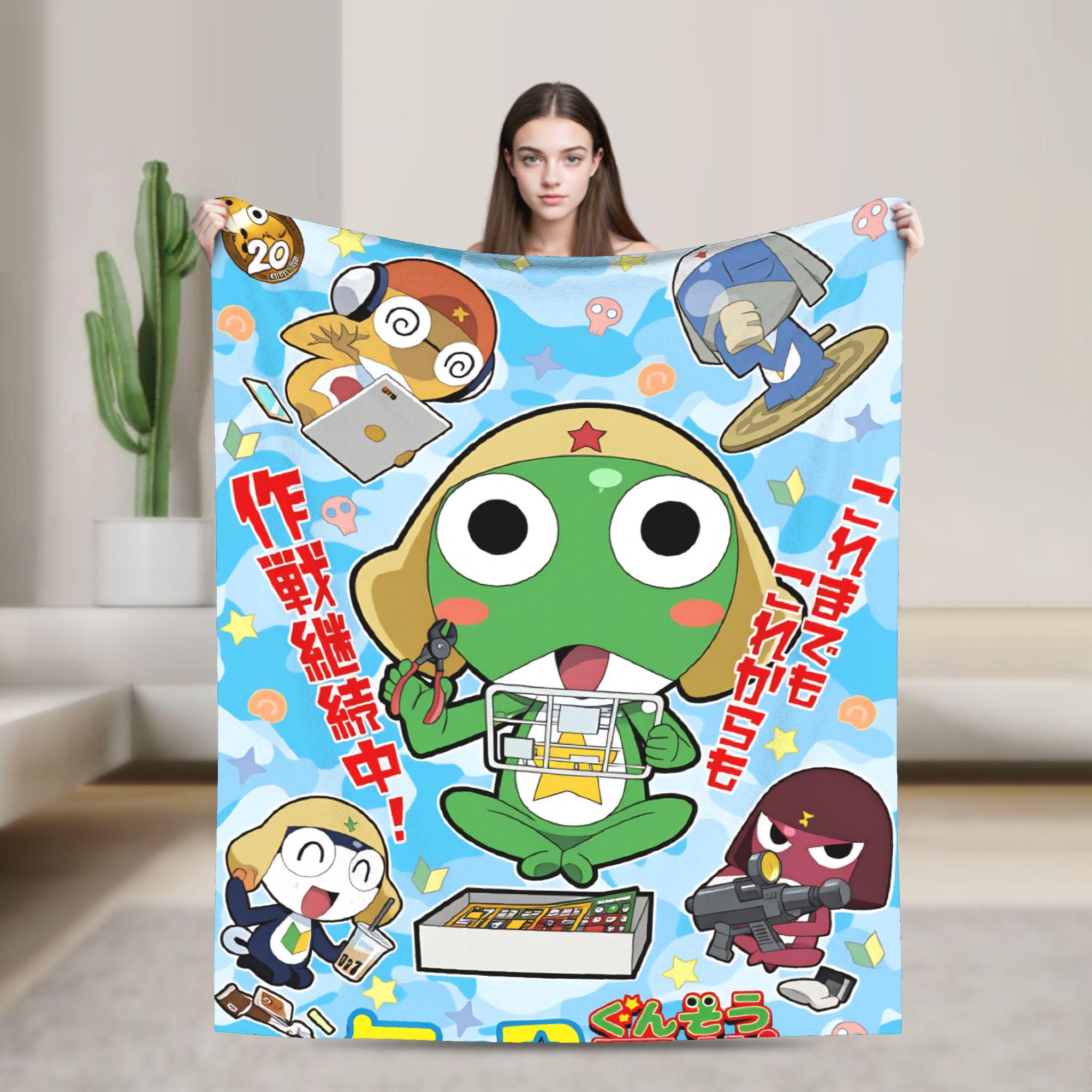 Keroro Gunsou Frog Super Warm Blanket Decorative Plush Throw Blanket Aesthetic Couch Chair Flannel Bedspread Sofa Bed Cover 75cmx90cm
Keroro Gunsou Frog Super Warm Blanket Decorative Plush Throw Blanket Aesthetic Couch Chair Flannel Bedspread Sofa Bed Cover 75cmx90cm