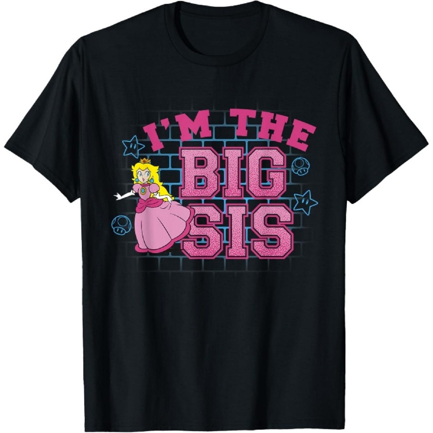 Super Mario I m The Big Sis Peach Pink Text Portrait T-Shirt XXXXXL чёрный
Super Mario I m The Big Sis Peach Pink Text Portrait T-Shirt XXXXXL чёрный