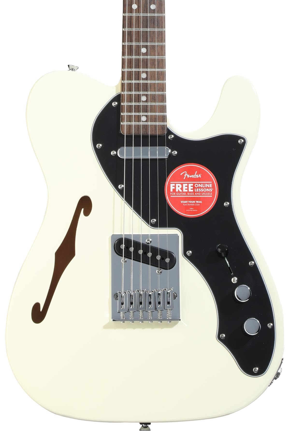 Squier by FenderAffinity Series Telecaster Thinline Laurel Fingerboard Black Pickguard Olympic White Squier
Squier by FenderAffinity Series Telecaster Thinline Laurel Fingerboard Black Pickguard Olympic White Squier