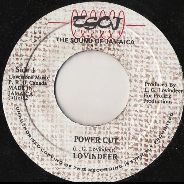 7inch Record LOVINDEER - Power Cut none TSOJ 1982 Jamaica Reggae, Ska & Dub 
7inch Record LOVINDEER - Power Cut none TSOJ 1982 Jamaica Reggae, Ska & Dub