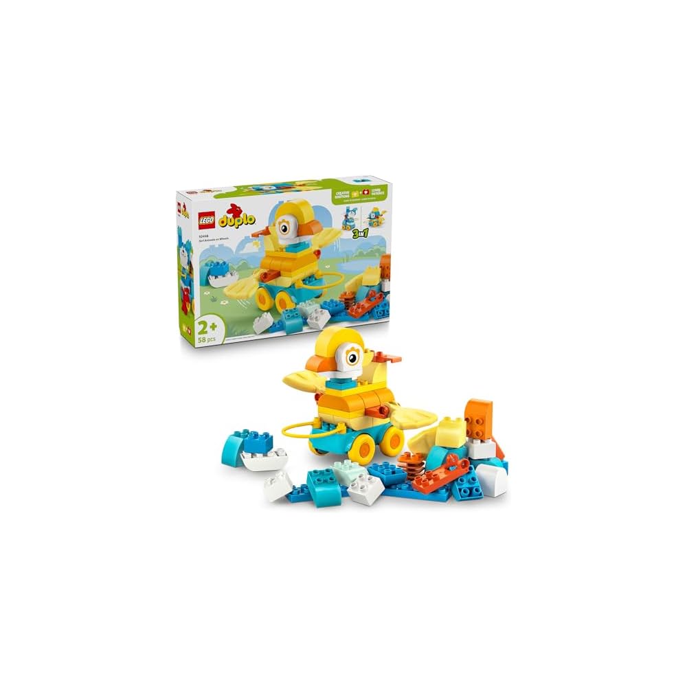 LEGO DUPLO Town 3-in-1 Animal Pull Toy Educational Block Set for Kids Age 1.5 to 4 Years
LEGO DUPLO Town 3-in-1 Animal Pull Toy Educational Block Set for Kids Age 1.5 to 4 Years