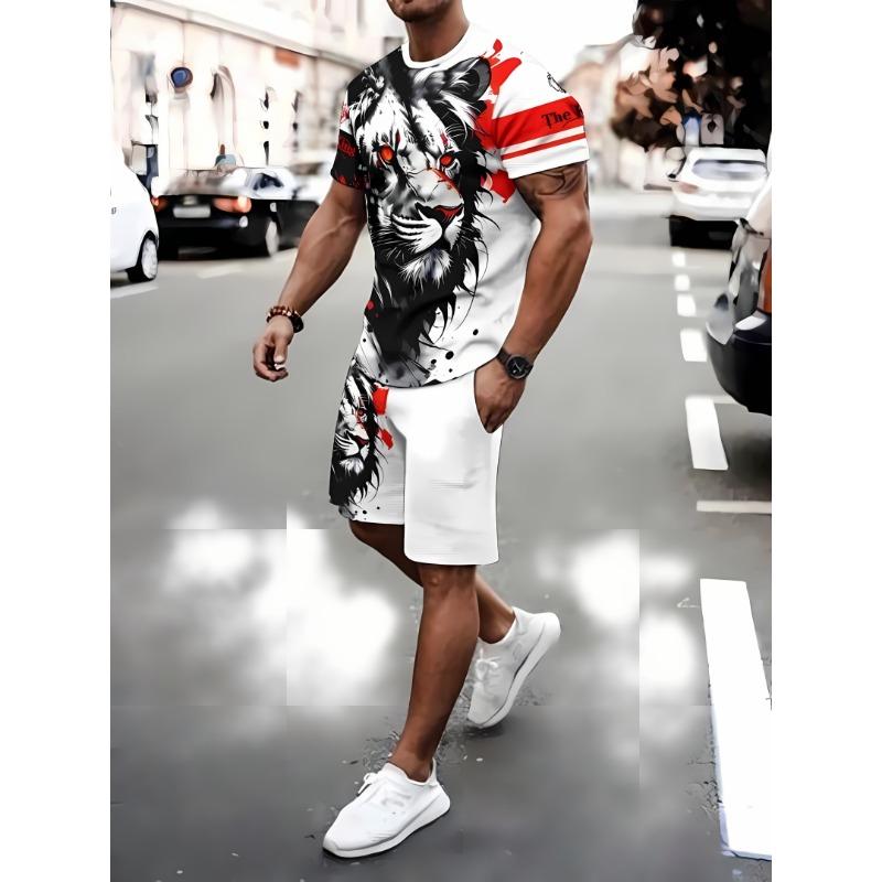 Hot selling men s breathable casual short sleeved shorts set 3D printed outdoor urban street top shorts casual two-piece set 6XL
Hot selling men s breathable casual short sleeved shorts set 3D printed outdoor urban street top shorts casual two-piece set 6XL