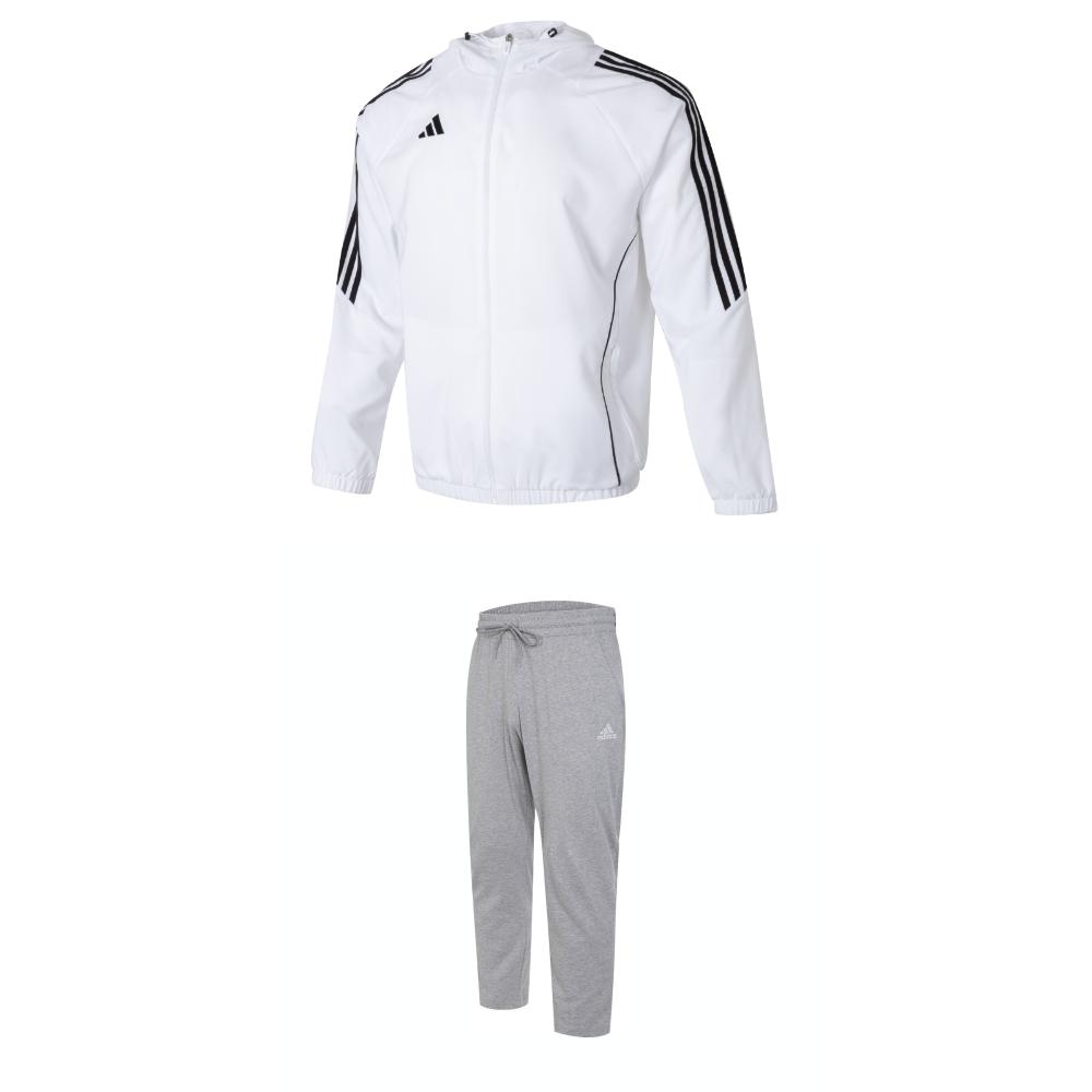 Adidas Модная полосатая куртка с капюшоном на молнии, трикотажные тренировочные длинные брюки на шнурке, повседневный спортивный комплект для мужчин IM8808+IC9411 M
Adidas Модная полосатая куртка с капюшоном на молнии, трикотажные тренировочные длинные брюки на шнурке, повседневный спортивный комплект для мужчин IM8808+IC9411 M