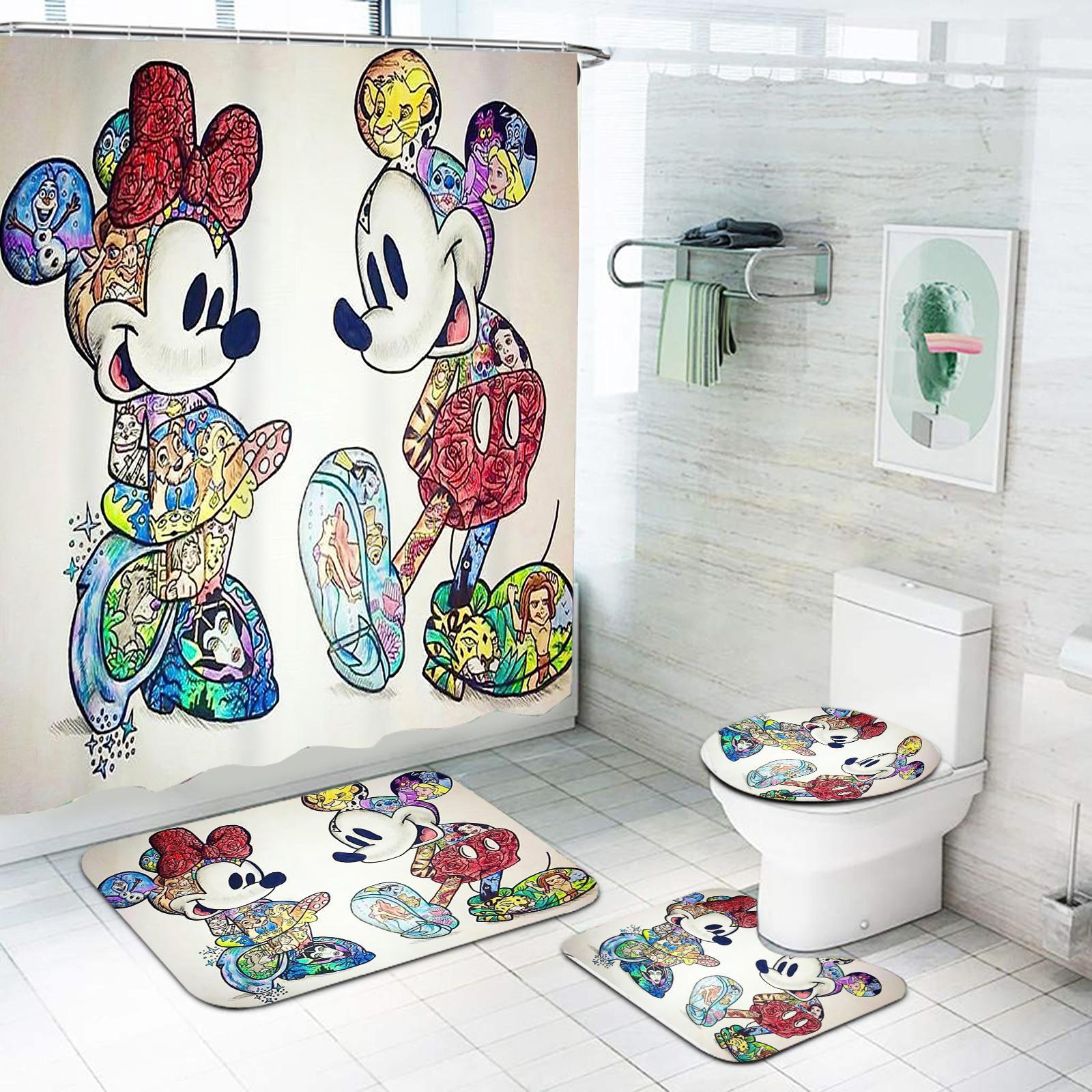 Mickey Anime Shower Curtain Cute Bath Waterproof Curtains For Living Room Luxury Set Screen Bathroom Accessories Sets W60H190(CM)-1 Pcs
Mickey Anime Shower Curtain Cute Bath Waterproof Curtains For Living Room Luxury Set Screen Bathroom Accessories Sets W60H190(CM)-1 Pcs