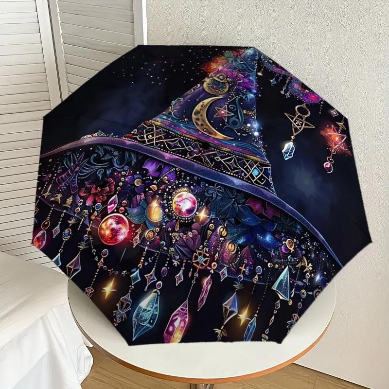 1pc Witch s Hat with Celestial Decorations Umbrella with Plastic Handle,Suitable for All Seasons Home Travel Outdoor UmbrellaDD1687
1pc Witch s Hat with Celestial Decorations Umbrella with Plastic Handle,Suitable for All Seasons Home Travel Outdoor UmbrellaDD1687