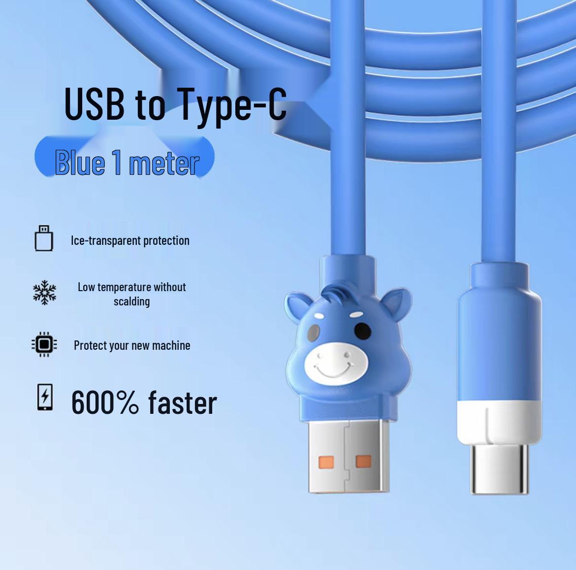 Year of the Horse Dual Type-C Fast Charging Silicone Cable for Android & Apple
Year of the Horse Dual Type-C Fast Charging Silicone Cable for Android & Apple
