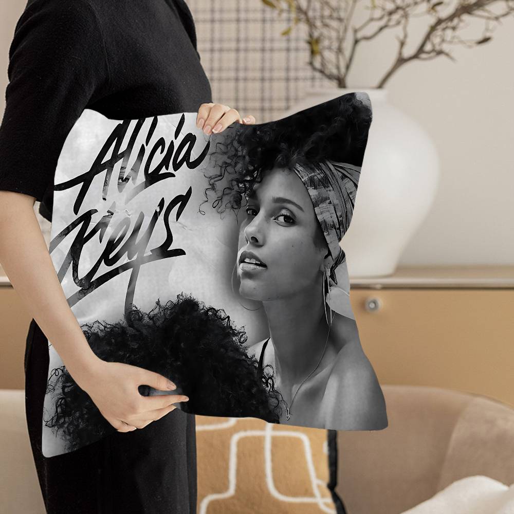 Alicia Keys Singer Pillow Cover Sofa Cushion Cover Home Room Decoration Children Gift 12x12Inch
Alicia Keys Singer Pillow Cover Sofa Cushion Cover Home Room Decoration Children Gift 12x12Inch