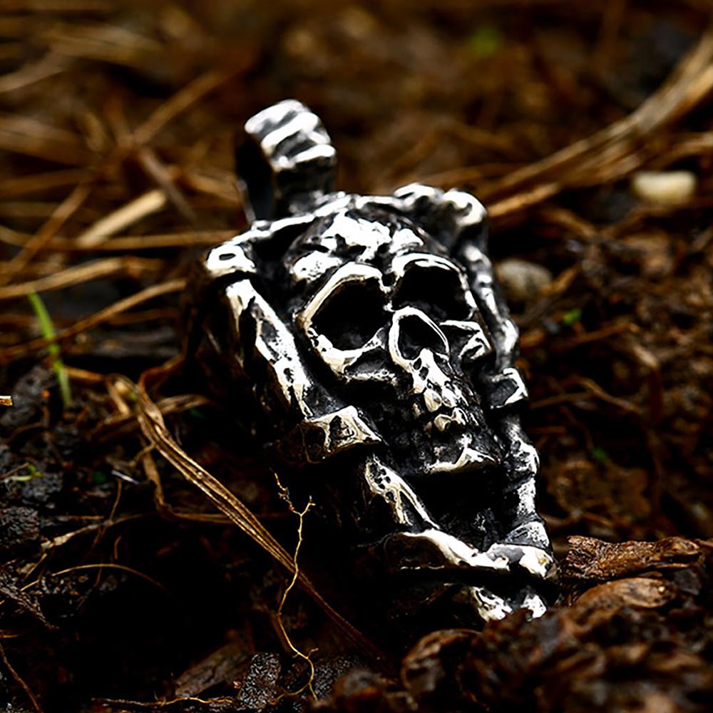 Винтажный панк-рок из нержавеющей стали череп кулон ожерелье для мужчины готика мода ювелирная вечеринка Хэллоуин Мужчина Подарок оптом
Винтажный панк-рок из нержавеющей стали череп кулон ожерелье для мужчины готика мода ювелирная вечеринка Хэллоуин Мужчина Подарок оптом