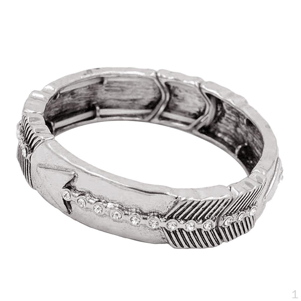 Alloy Carved Bracelet Vintage Design Bangle Cuff Casual Crystal срібний
Alloy Carved Bracelet Vintage Design Bangle Cuff Casual Crystal срібний