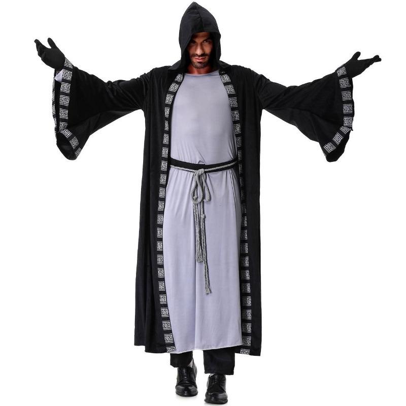edieval cape cos grim reaper costume, cape wizard robe, Middle astern priest costume, alloween costume XXL чорний
edieval cape cos grim reaper costume, cape wizard robe, Middle astern priest costume, alloween costume XXL чорний