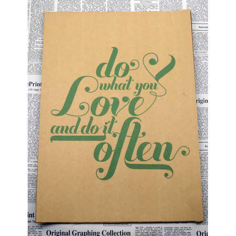 Classic Inspirational Do What You Love Retro Kraft Paper Poster for Bar or Dorm Decor Yellow Kraft Paper (No Glue) 30X42 cm
Classic Inspirational Do What You Love Retro Kraft Paper Poster for Bar or Dorm Decor Yellow Kraft Paper (No Glue) 30X42 cm