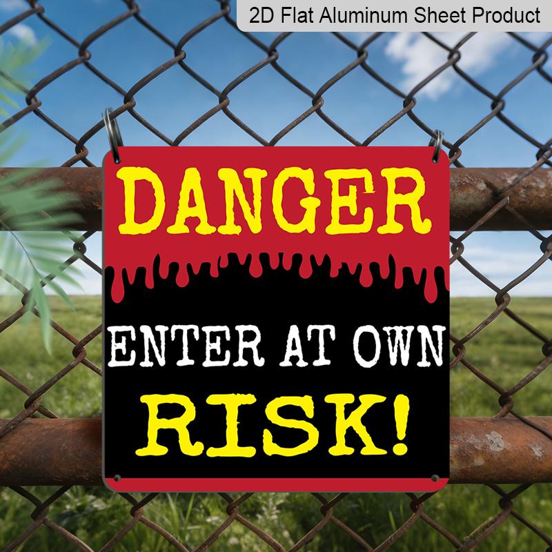 2D Flat 1pc, Funny Danger Enter At Own Risk Metal Sign - Warning Plaque with Caution Text - Indoor/Outdoor Novelty Warning Sign for Home, for Cave 20*20cm
2D Flat 1pc, Funny Danger Enter At Own Risk Metal Sign - Warning Plaque with Caution Text - Indoor/Outdoor Novelty Warning Sign for Home, for Cave 20*20cm