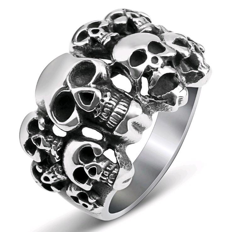 Jianjie European-American Skull Ring: Domineering Men s Retro Ghost Head Jewelry Size 9 античний срібного кольору
Jianjie European-American Skull Ring: Domineering Men s Retro Ghost Head Jewelry Size 9 античний срібного кольору