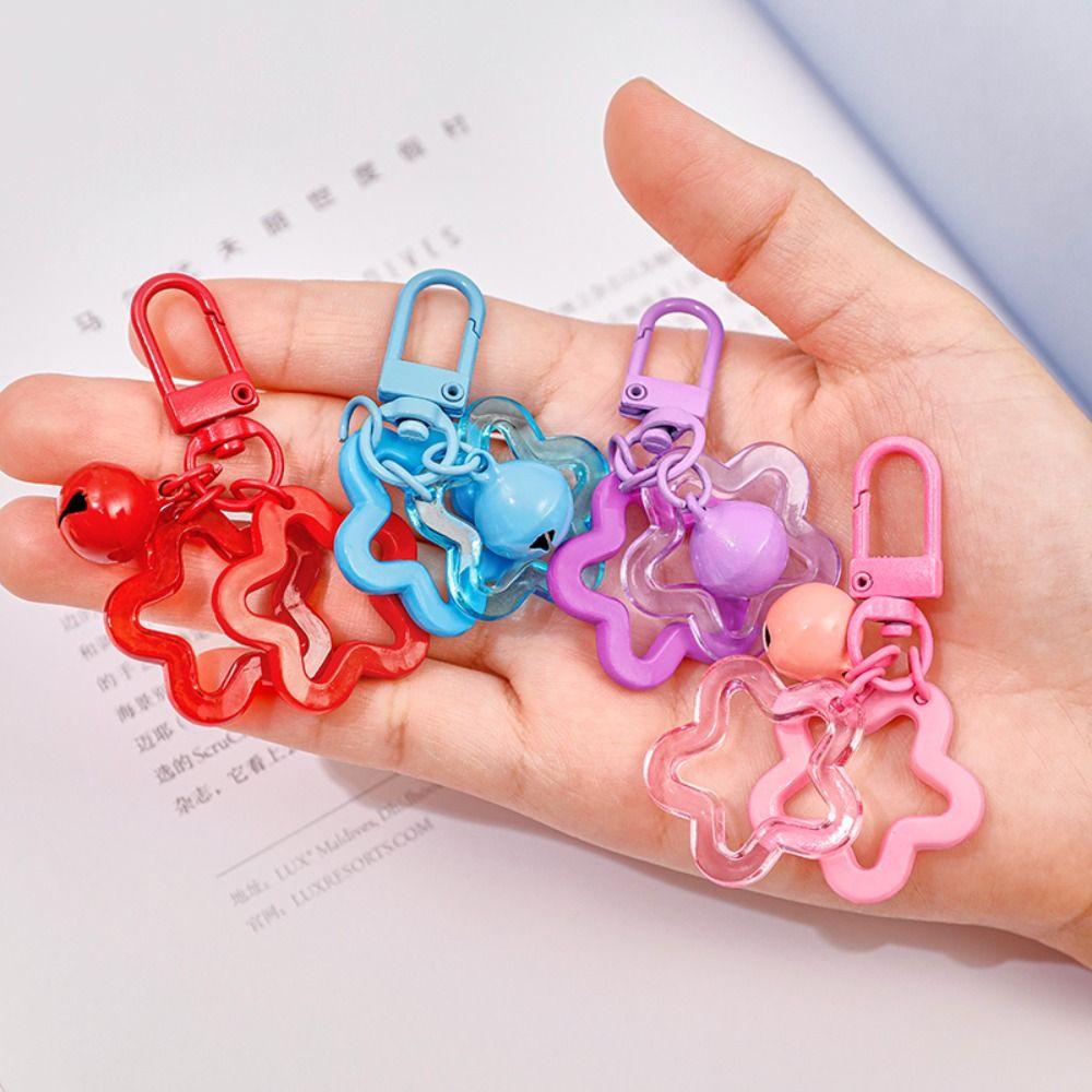 Bell Acrylic Star Keyring Mini Five-pointed Star Pendant Hanging Accessory рожевий
Bell Acrylic Star Keyring Mini Five-pointed Star Pendant Hanging Accessory рожевий