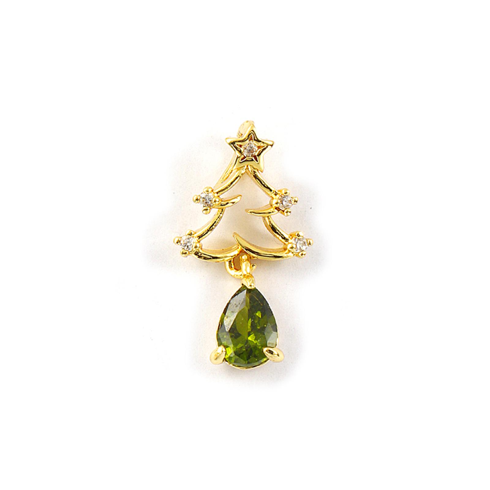 2 PCs Brass & Cubic Zirconia Charms 18K Gold Plated Christmas Tree Micro Pave Pendants For DIY Necklace Bracelet Jewelry Making
2 PCs Brass & Cubic Zirconia Charms 18K Gold Plated Christmas Tree Micro Pave Pendants For DIY Necklace Bracelet Jewelry Making