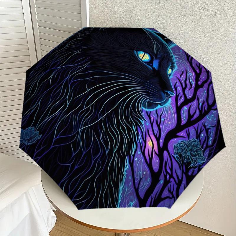 1pc Enchanted Forest Cat Illustration Umbrella with Plastic Handle,Suitable for All Seasons Home Travel Outdoor UmbrellaDD120
1pc Enchanted Forest Cat Illustration Umbrella with Plastic Handle,Suitable for All Seasons Home Travel Outdoor UmbrellaDD120