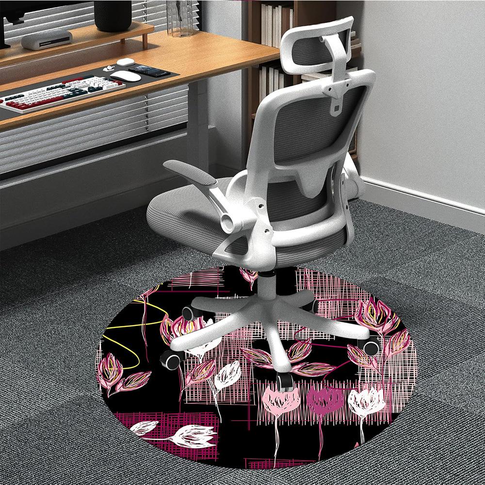 1pc Floral Pattern Office Round Rug, Non-slip, Soft and Durable Office Rug for Interior Decoration, Perfect for Office, Beautiful Decoration yy2603120 80cm by 80cm
1pc Floral Pattern Office Round Rug, Non-slip, Soft and Durable Office Rug for Interior Decoration, Perfect for Office, Beautiful Decoration yy2603120 80cm by 80cm