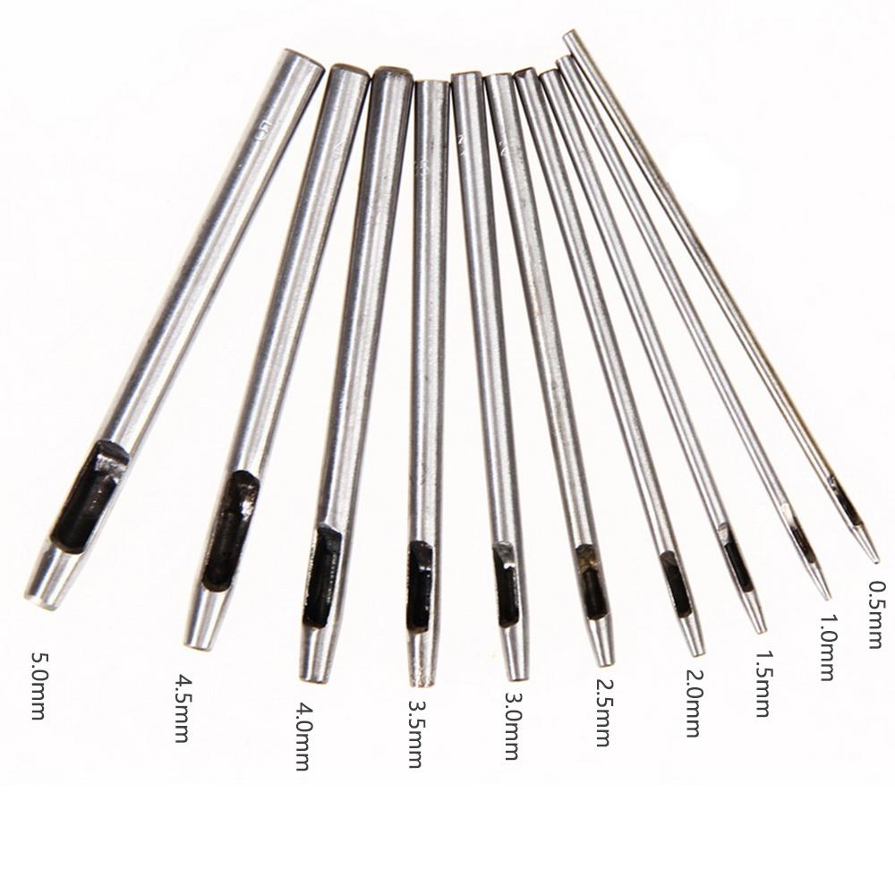 10pcs Leather Punch Hollow Set Hole Craft Set Hollow Puncher Belt Leathercraft Punch Leather Tool
10pcs Leather Punch Hollow Set Hole Craft Set Hollow Puncher Belt Leathercraft Punch Leather Tool