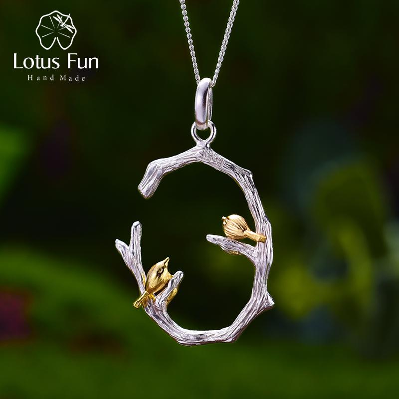 Lotus Fun Bird на ветке, настоящее ювелирное изделие из стерлингового серебра 925 пробы, без ожерелья для женщин
Lotus Fun Bird на ветке, настоящее ювелирное изделие из стерлингового серебра 925 пробы, без ожерелья для женщин