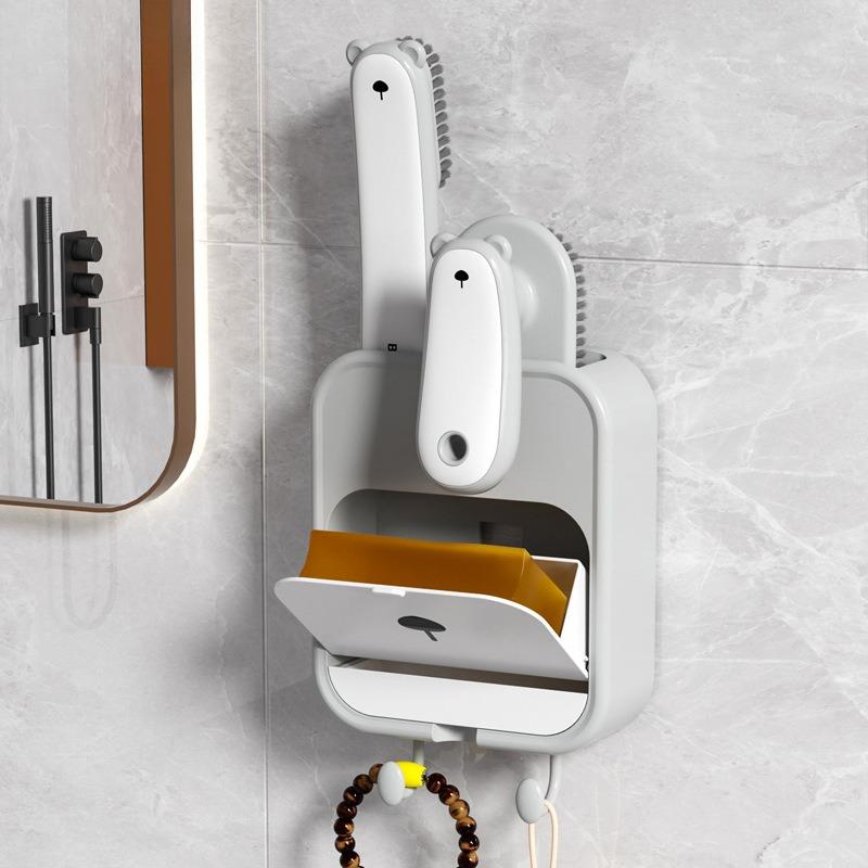 Soap Box Non-perforated Soap Box Wall-mounted Draining Soap Rack Suction Cup Storage Rack With 2 brushes зелёный
Soap Box Non-perforated Soap Box Wall-mounted Draining Soap Rack Suction Cup Storage Rack With 2 brushes зелёный