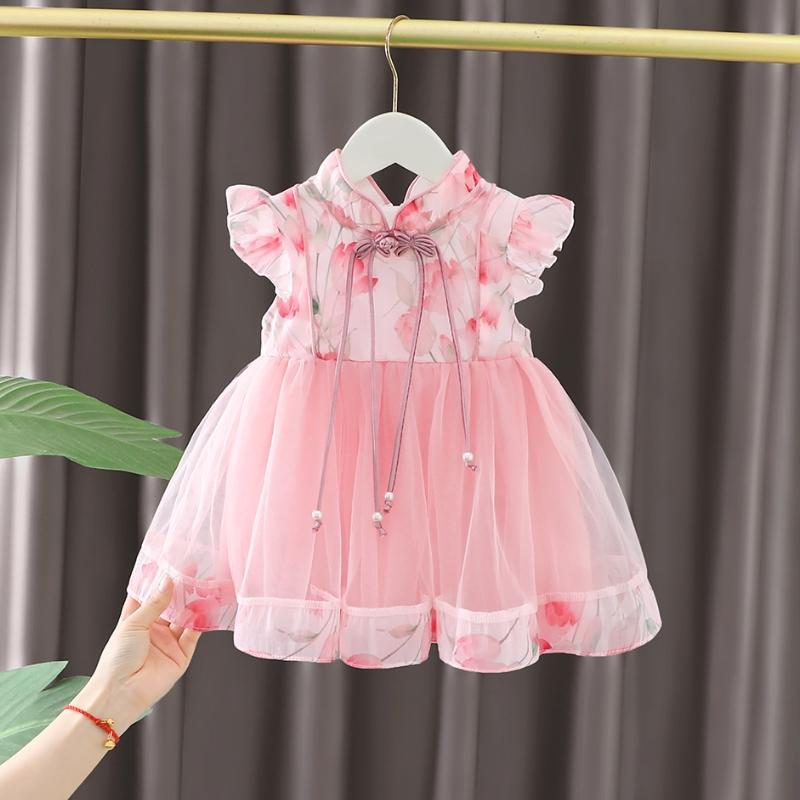 Летнее платье для девочки в китайском стиле, одежда для маленьких детей, короткий рукав, сетчатый костюм для младенцев 120
Летнее платье для девочки в китайском стиле, одежда для маленьких детей, короткий рукав, сетчатый костюм для младенцев 120