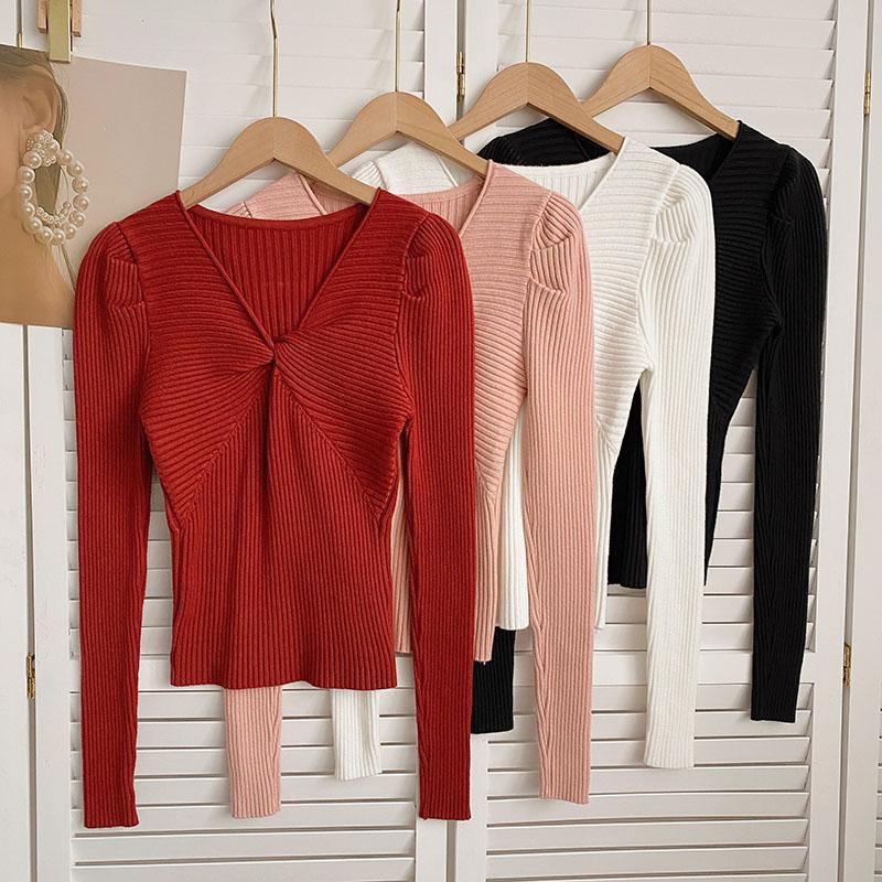 Плиссированные свитера с v-образным вырезом, пуловеры, женские однотонные повседневные универсальные женские трикотажные тонкие топы
Плиссированные свитера с v-образным вырезом, пуловеры, женские однотонные повседневные универсальные женские трикотажные тонкие топы